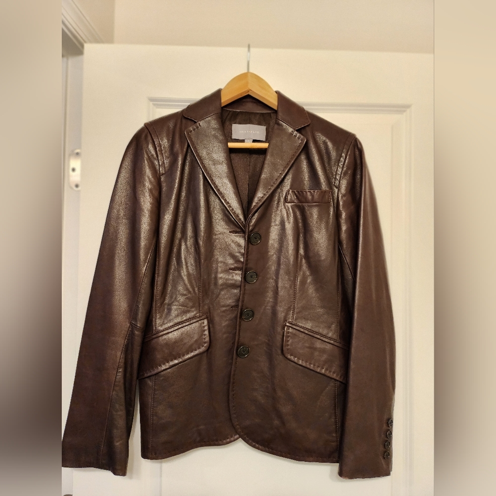 Ann Taylor Women's Brown Leather Jacket